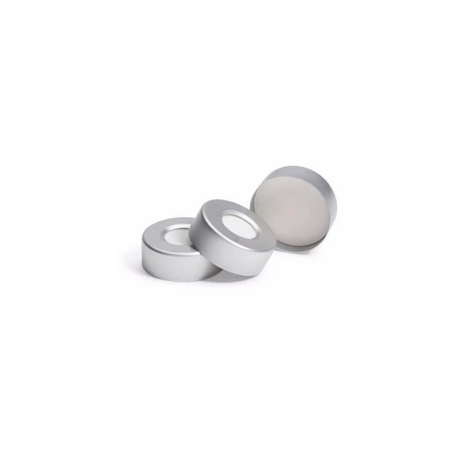 Headspace Aluminum Crimp Cap with PTFE/Silicone septa, 20mm [100/PK]